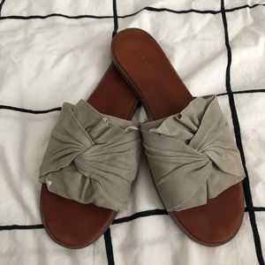 Grey Melinda Flat Sandal